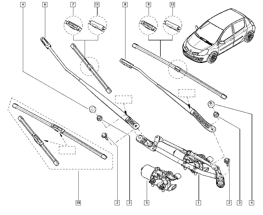 Renault (DONGFENG) 288908085R - Stieracia liżta parts5.com