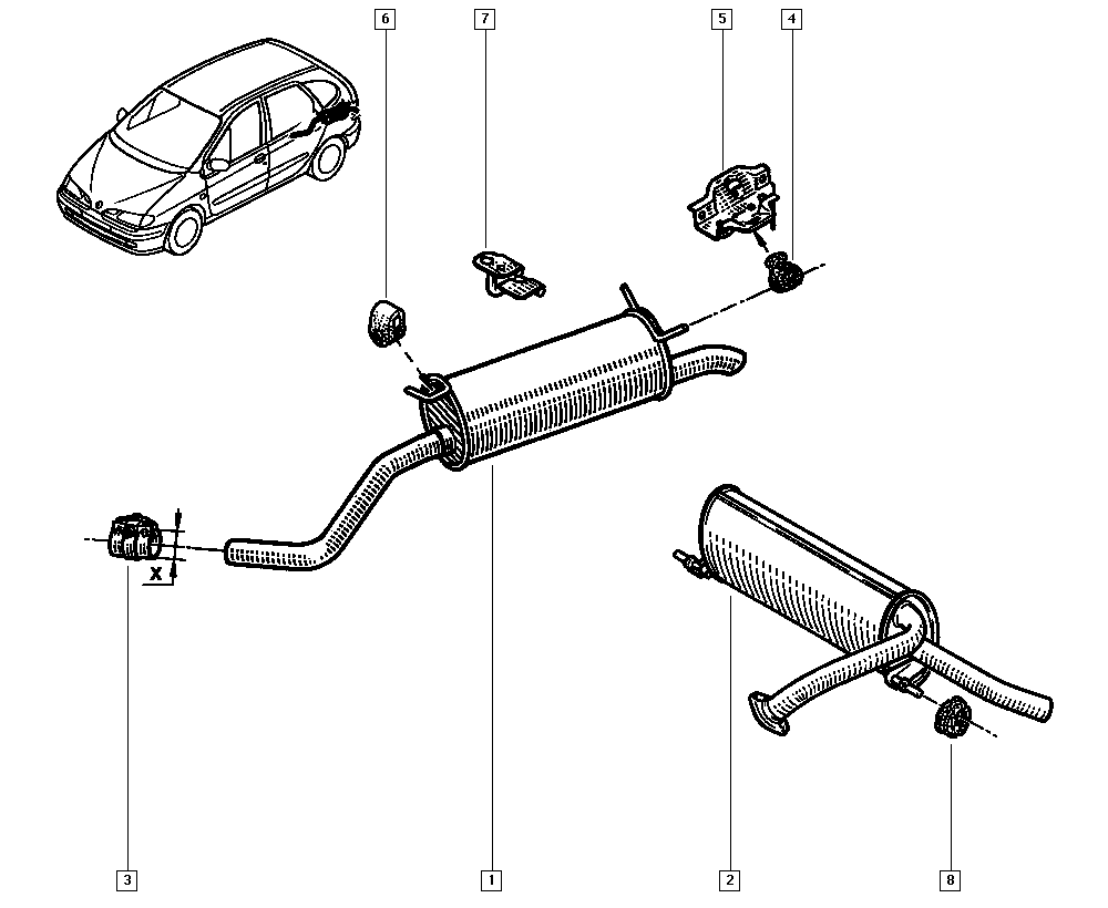 RENAULT 77 00 836 095 - Čahura ležaja, stabilizator parts5.com