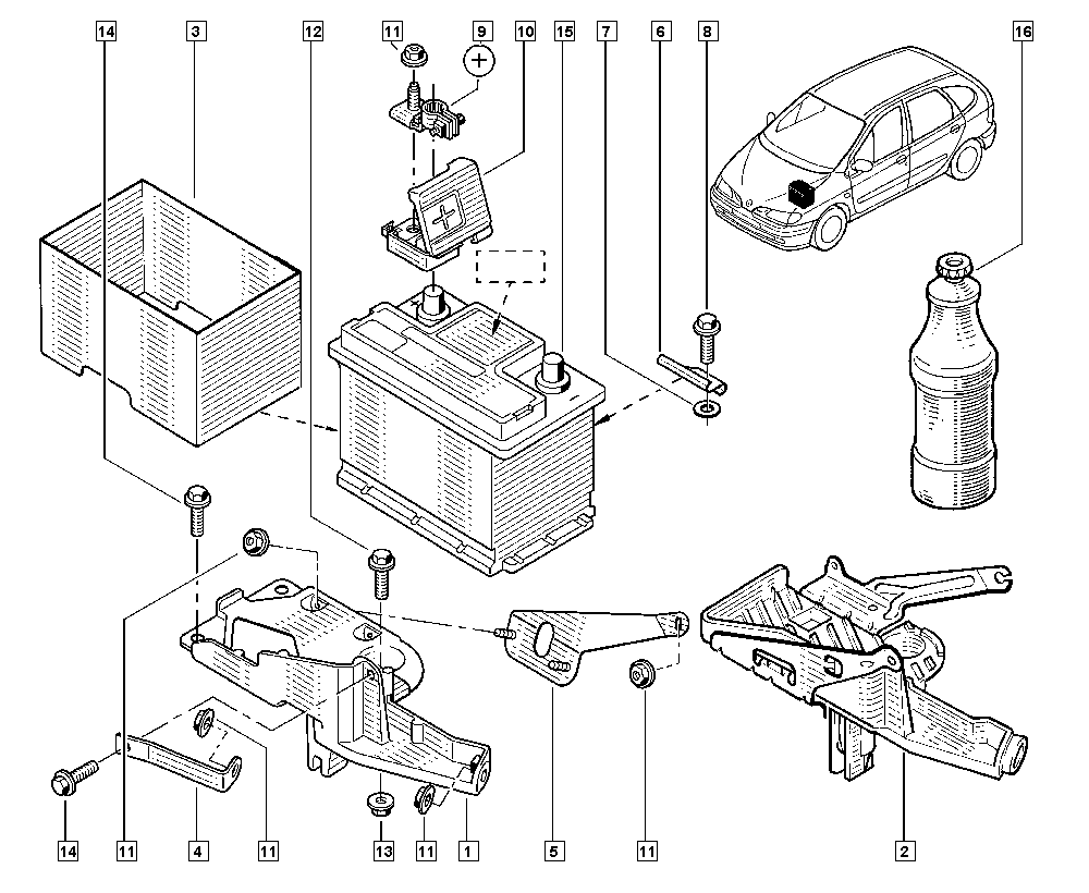 RENAULT 7711130088 - Starter Battery parts5.com