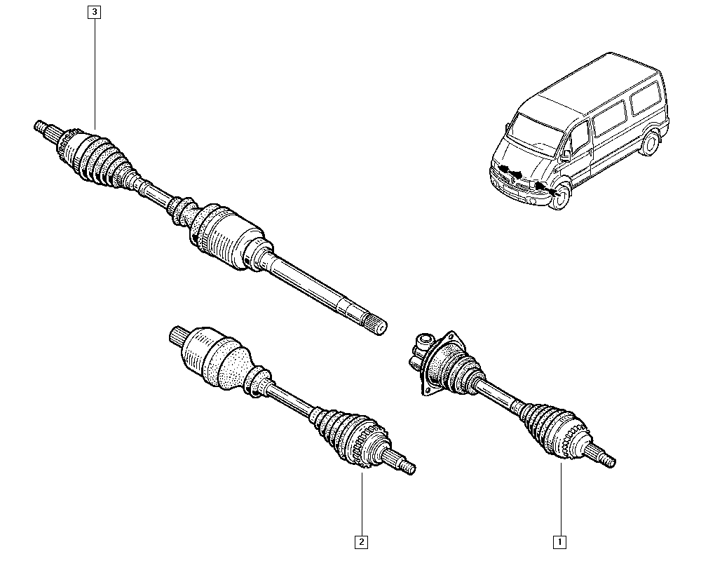 RENAULT 8200485578 - Drive Shaft parts5.com