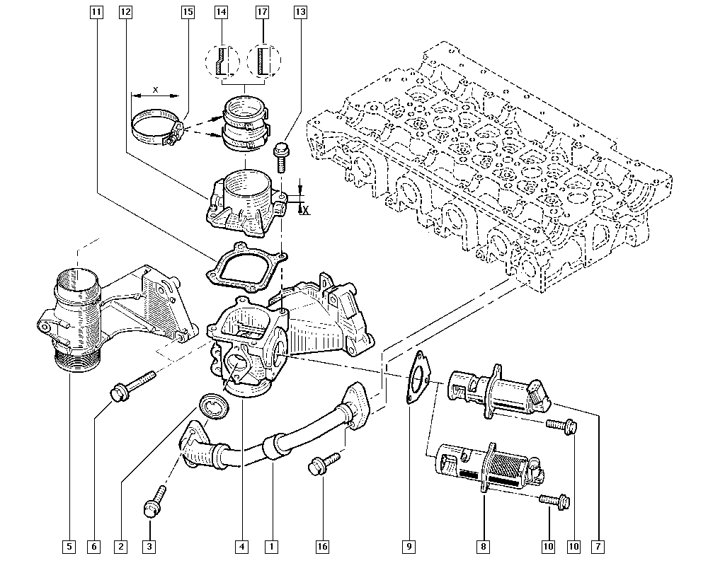 RENAULT 82 00 270 539 - Ventil sustava za recirkulaciju ispušnih plinova parts5.com