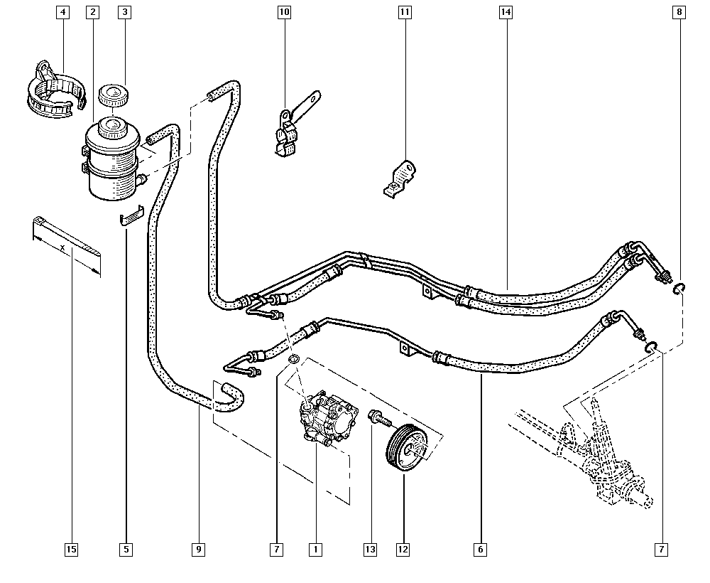 RENAULT 8201 183 788 - Hidraulična pumpa, upravljanje parts5.com