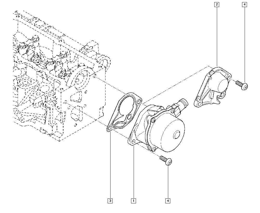 RENAULT 146582446R - Brtva, podtlačna pumpa parts5.com