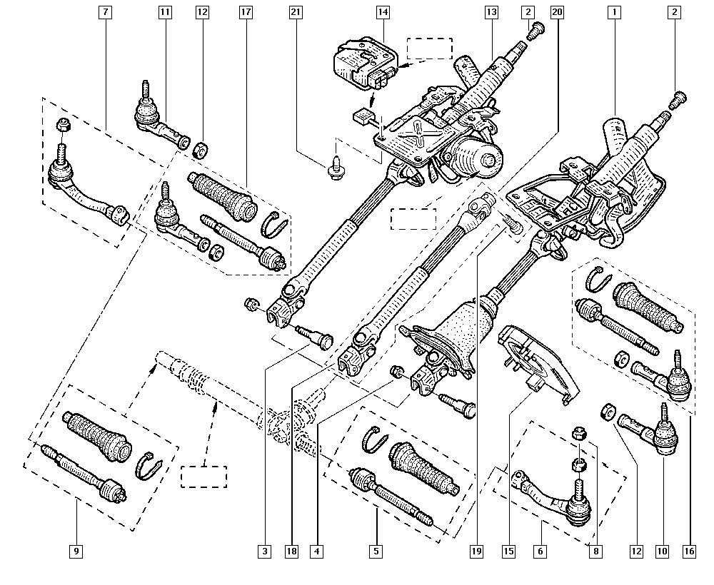 RENAULT 77 01 471 126 - Cap de bara parts5.com