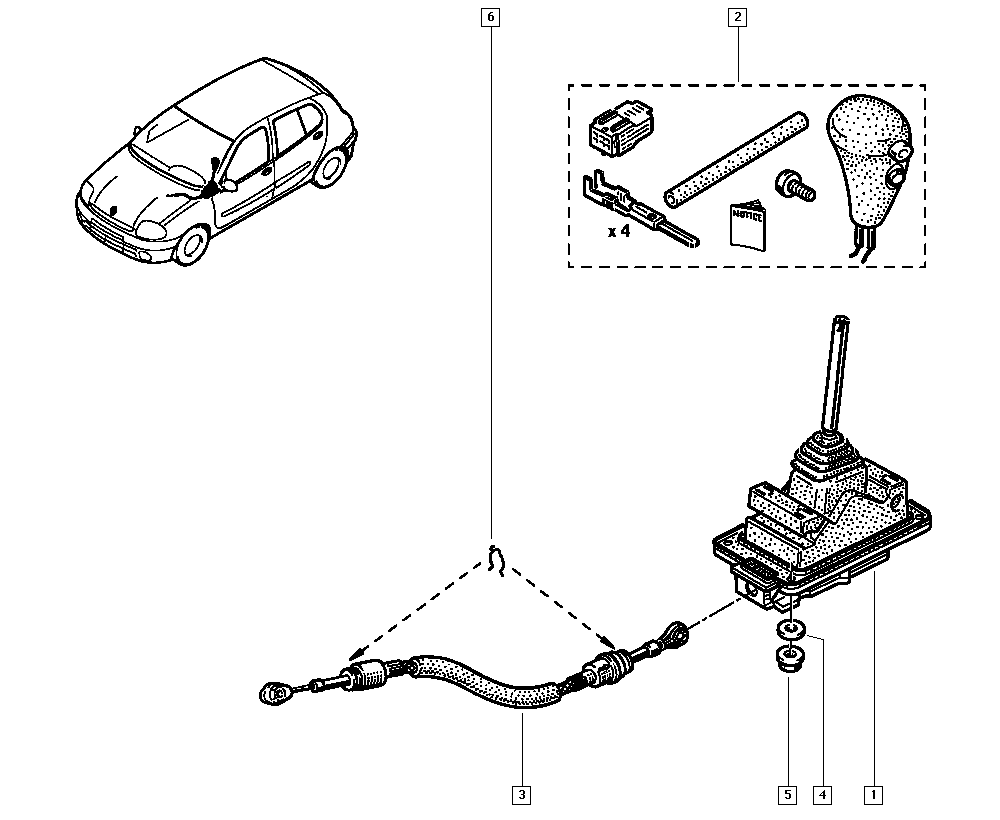 RENAULT 8200433397 - Cable, transmisión automática parts5.com