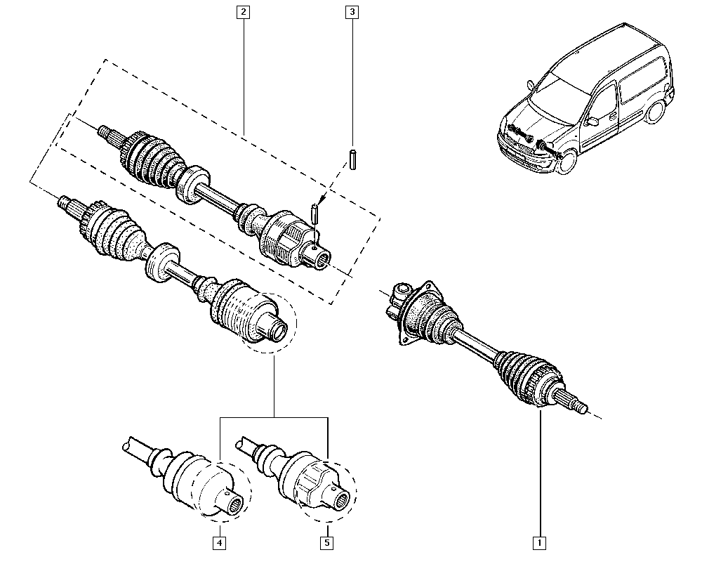 RENAULT 8200535798 - Wał napędowy parts5.com