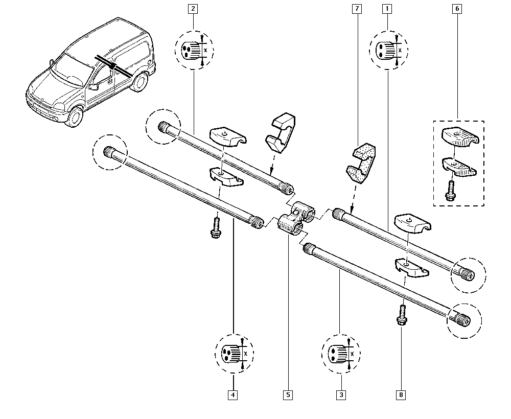 RENAULT 8200217677 - Futómű rugó parts5.com