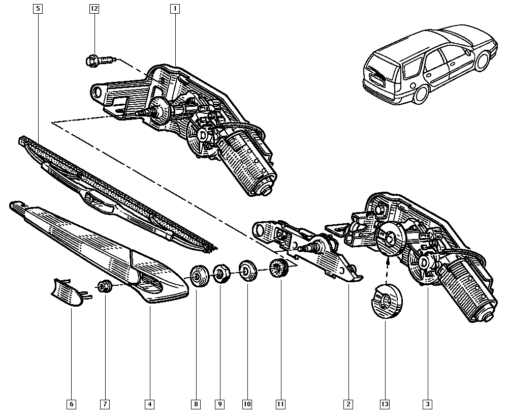 RENAULT 7701045747 - Stieracia liżta parts5.com