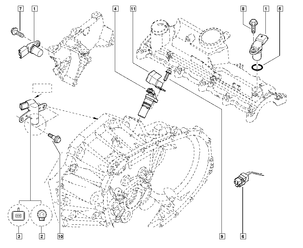 Opel 82 00 285 798 - Σηματοδ. παλμών, στροφ. άξονας parts5.com