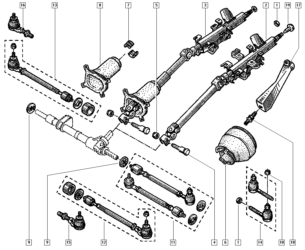 DACIA 6000030047 - Накрайник на напречна кормилна щанга parts5.com