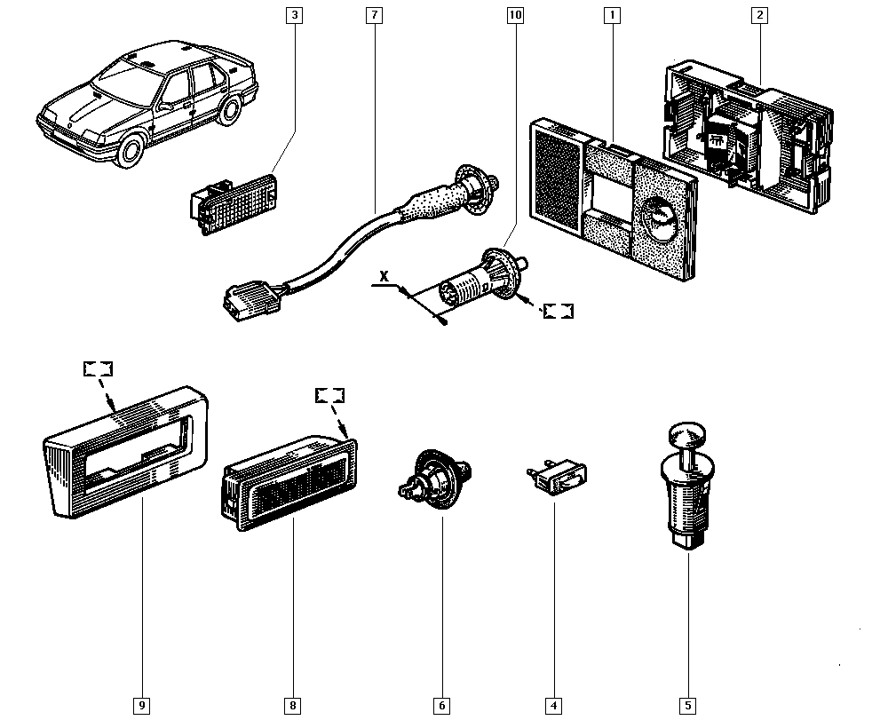 RENAULT 77 00 772 596 - Interruptor, contacto de puerta parts5.com