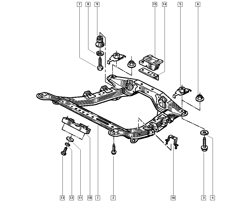 RENAULT 77 00 800 522 - Έδραση, κινητήρας parts5.com