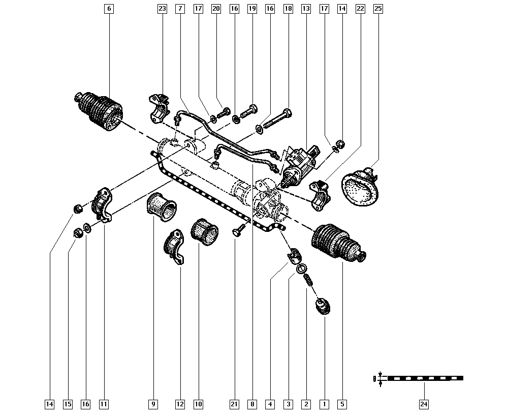 RENAULT 7701469617 - Paljekumisarja, ohjaus parts5.com