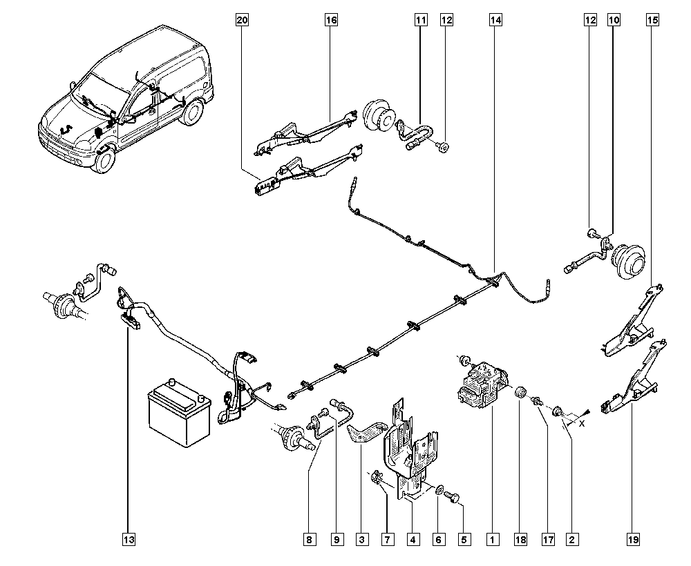 RENAULT 82 00 212 693 - Tekerlek hız sensörü parts5.com