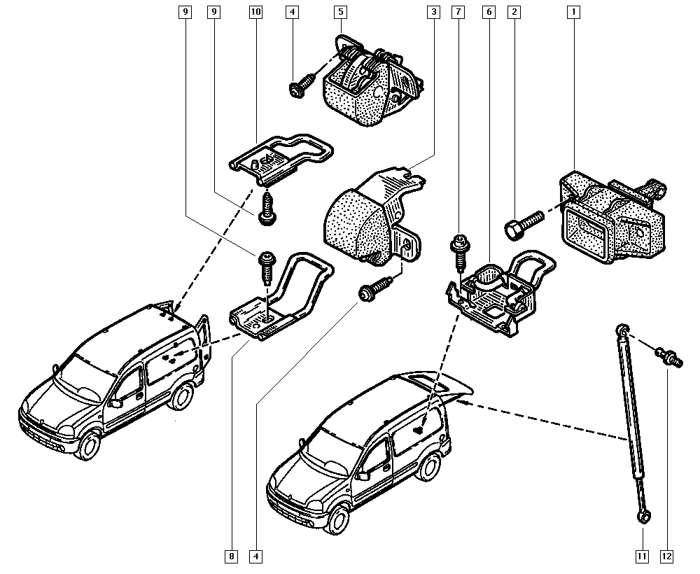 RENAULT 8200031631 - Управление, кнопка центрального замка parts5.com