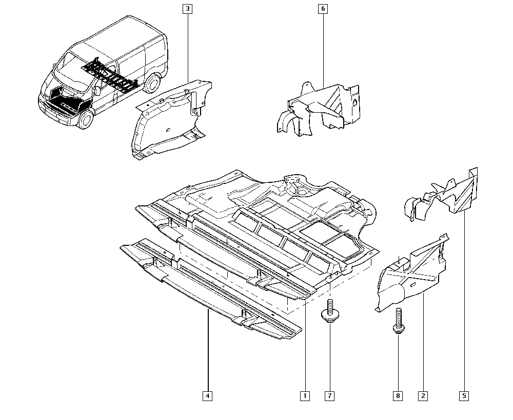 RENAULT 82 00 505 046 - Motor kapağı parts5.com