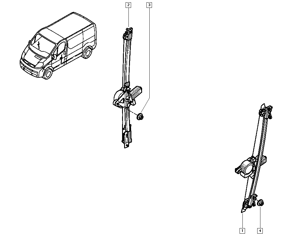 NISSAN 7700311821 - Podnośnik szyby parts5.com