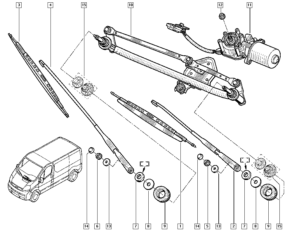 RENAULT 7701050583 - Stieracia liżta parts5.com