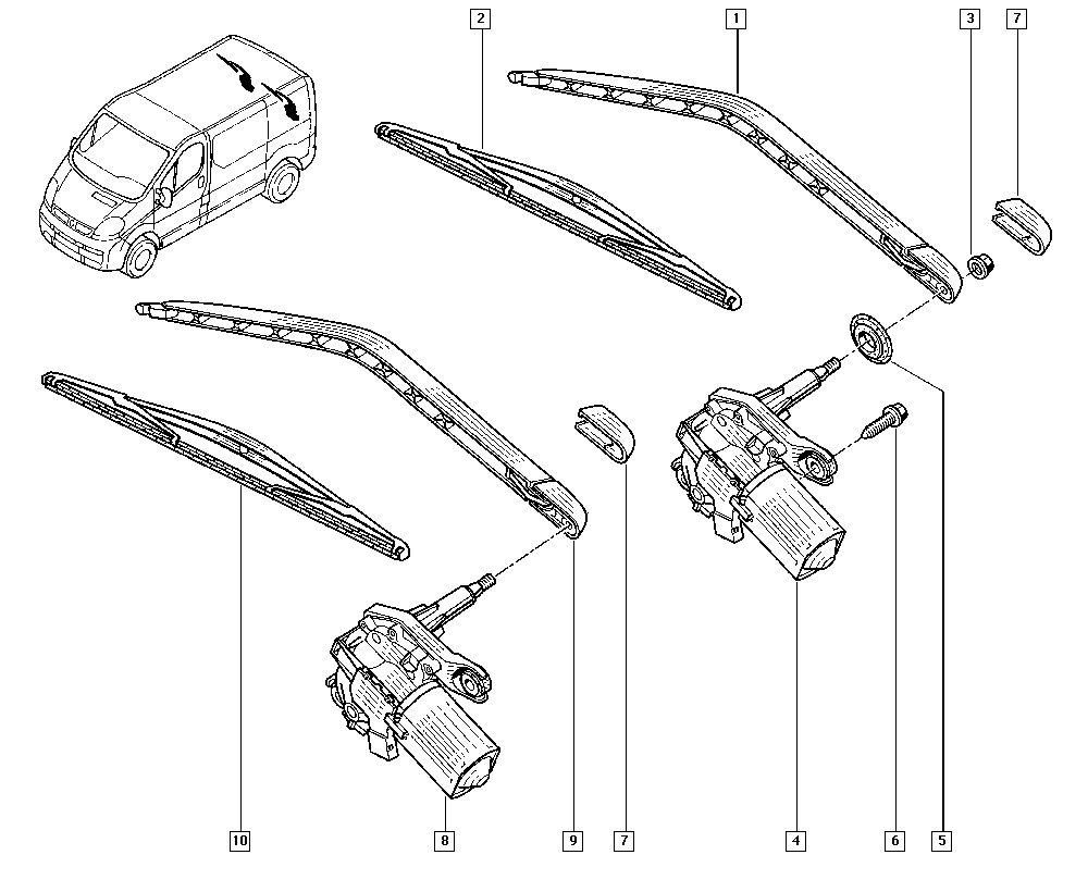 RENAULT 77 11 130 022 - Pyyhkijänsulka parts5.com