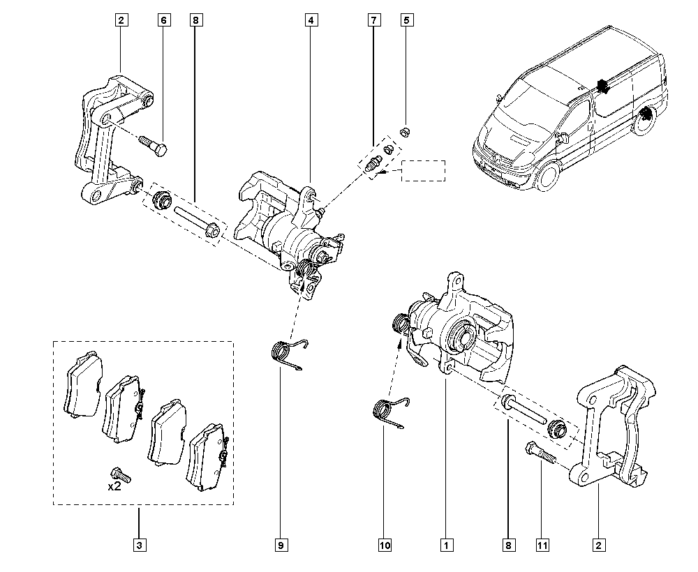 NISSAN 77010-54772 - Zestaw klocków hamulcowych, hamulce tarczowe parts5.com