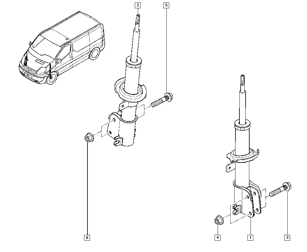 RENAULT 7703034268 - Potporni ležaj opružne noge parts5.com