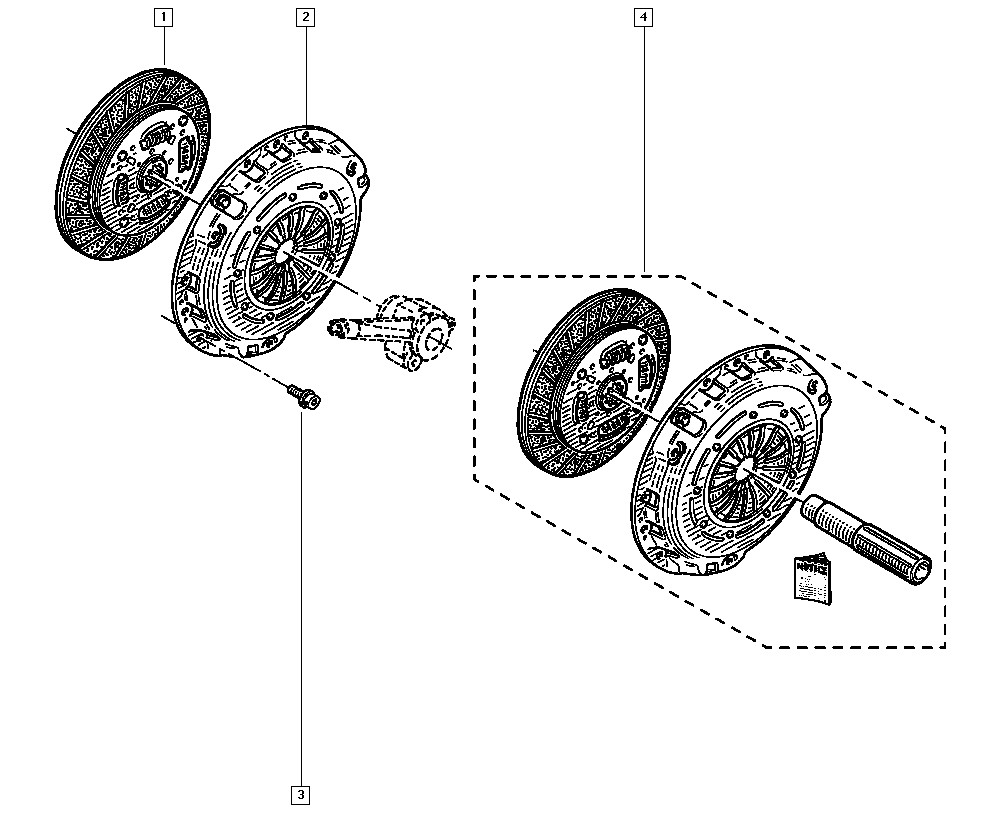 RENAULT 82 00 234 000 - Притискателен диск parts5.com