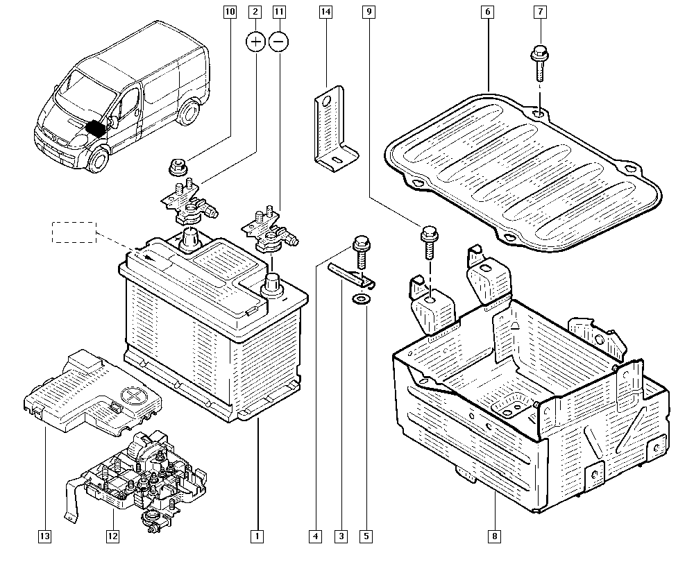 RENAULT 7711419086 - Indító akkumulátor parts5.com