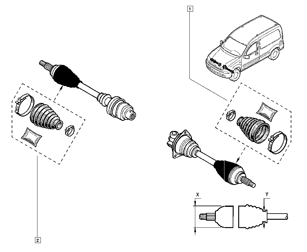 DACIA 7701209251 - Naborani mijeh, pogonsko vratilo parts5.com