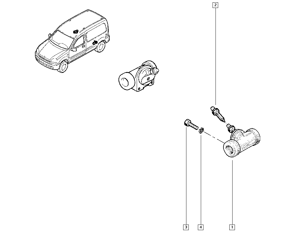 RENAULT 7701043913 - Kočni cilindar kotača parts5.com