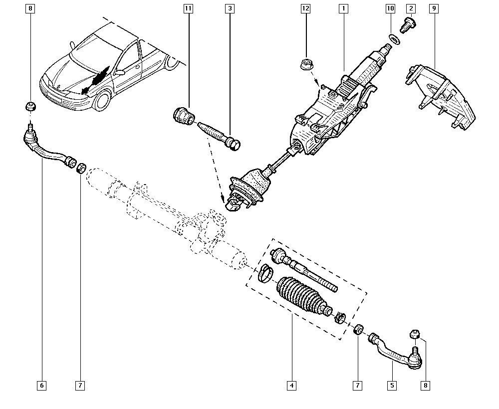 NISSAN 77010-49283 - Spurstangenkopf parts5.com