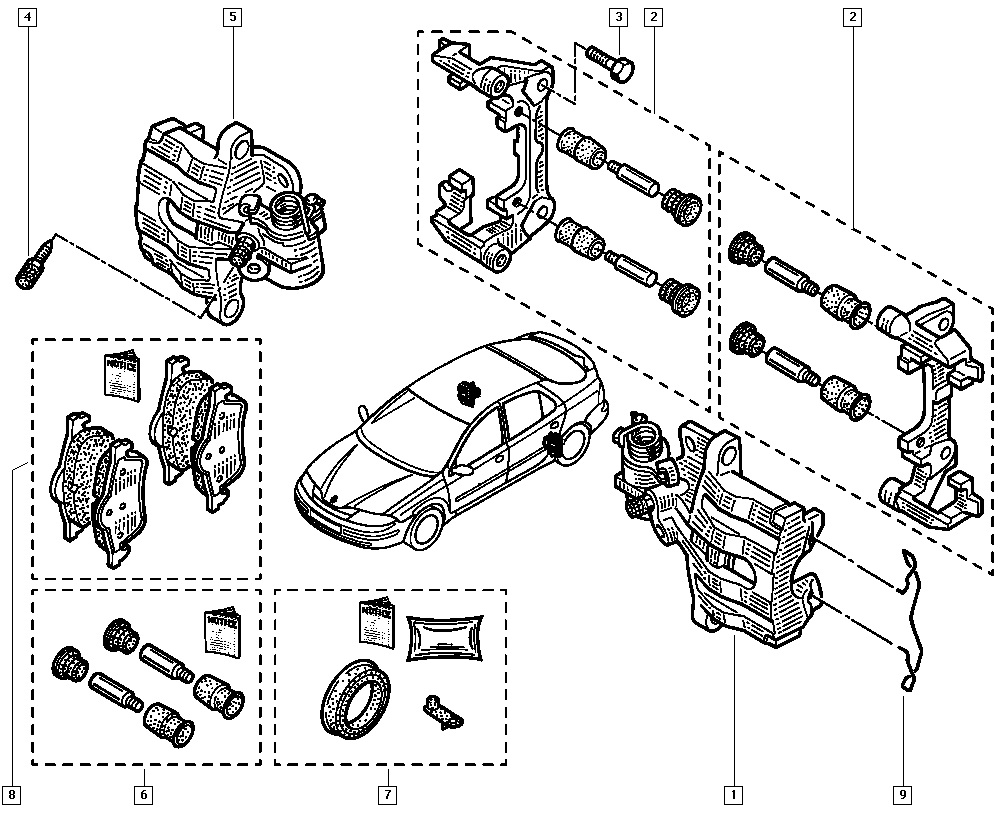 NISSAN 7701 207 996 - Komplet kočnih obloga, disk kočnica parts5.com