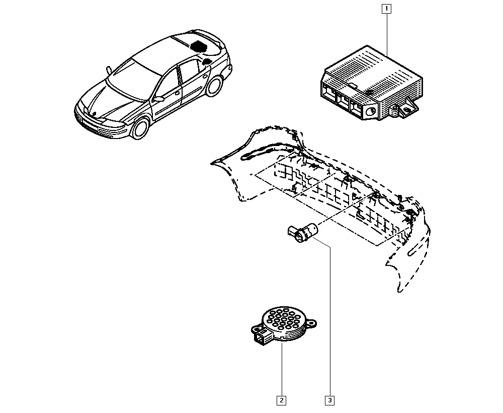 RENAULT 82 00 049 263 - Sensori, pysäköintitutka parts5.com