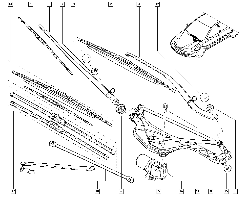 RENAULT 288904913R - Wiper Blade parts5.com