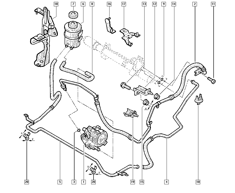 RENAULT 8200709229 - Hidraulična pumpa, upravljanje parts5.com