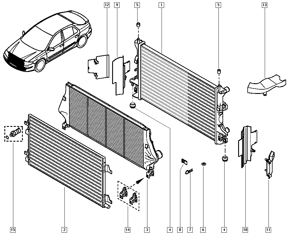 DACIA 7701 205 751 - Przełącznik ciśnieniowy, klimatyzacja parts5.com