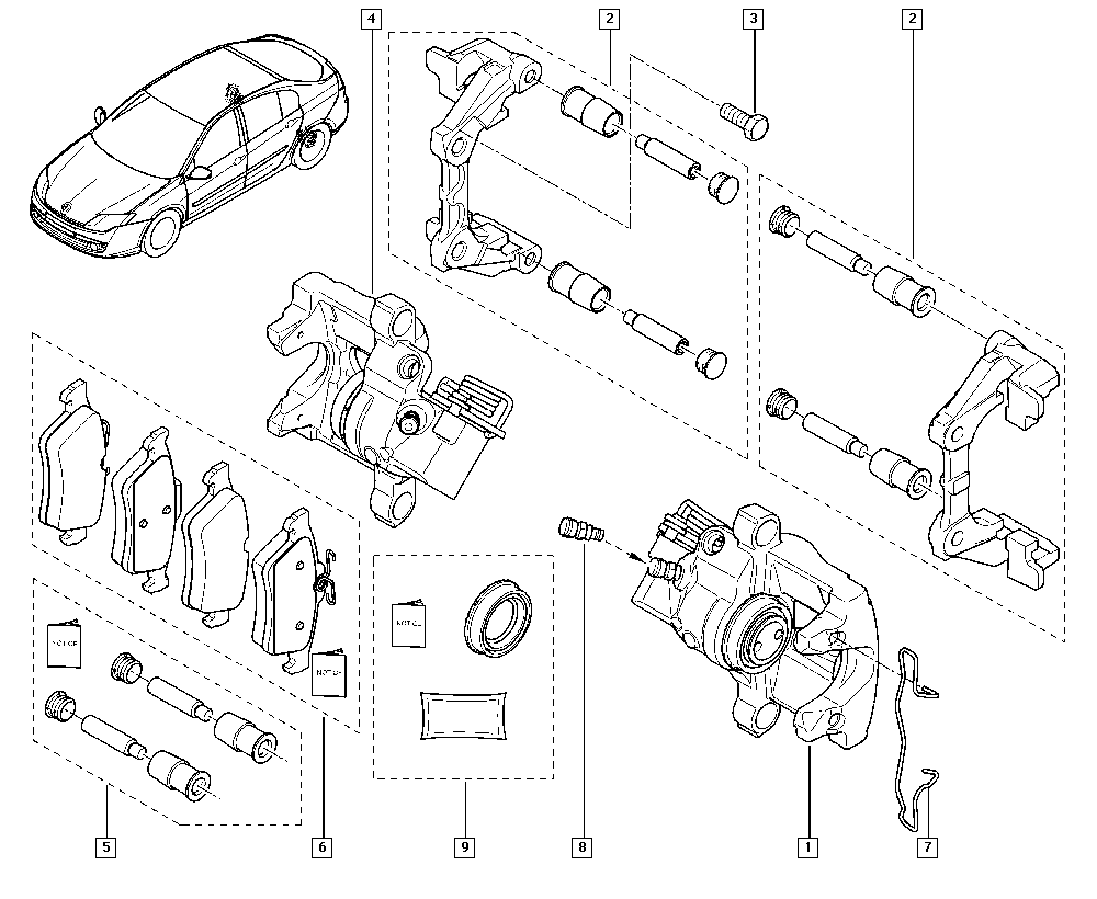 SAAB 440601689R - Komplet kočnih obloga, disk kočnica parts5.com