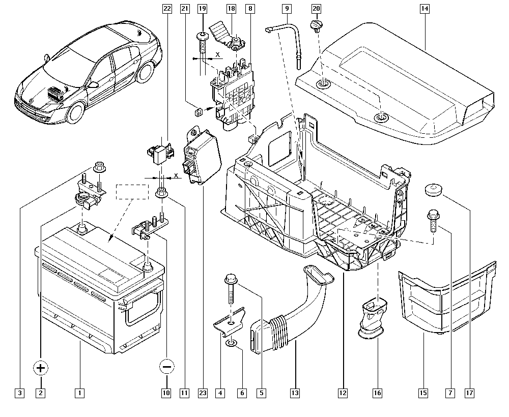 RENAULT 7711423177 - Startovací baterie parts5.com