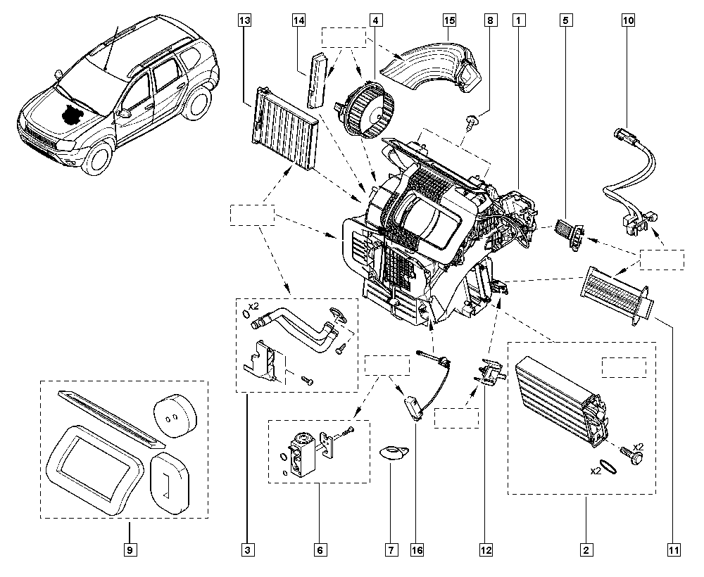 RENAULT 7701060003 - Incalzitor independent autovehicul parts5.com