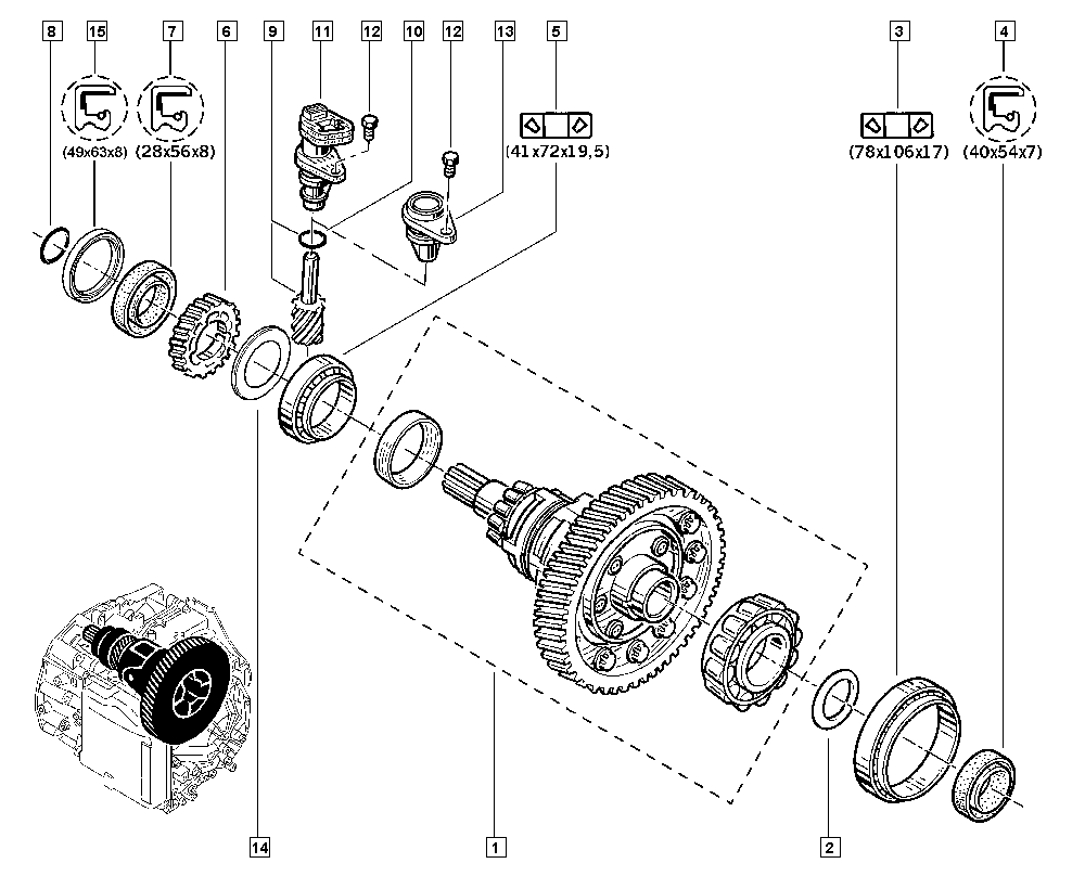 DACIA 9635 057 280 - Sensor, speed / RPM parts5.com