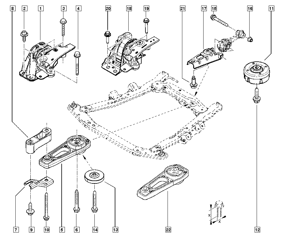 RENAULT 11 23 870 53R - Тампон, ръчна скоростна кутия parts5.com