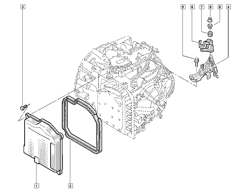 RENAULT 77-00-871-802 - Filtru hidraulic, cutie de viteze automata parts5.com