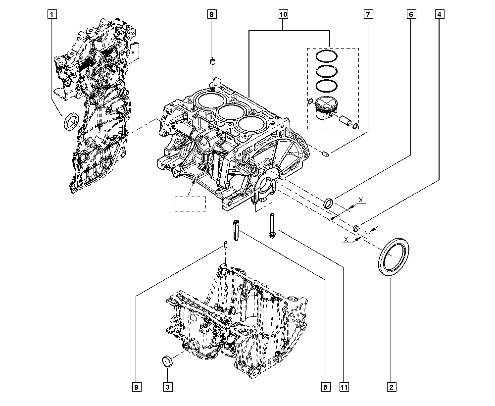 NISSAN 13510-ED000 - Simering, ax cu came parts5.com