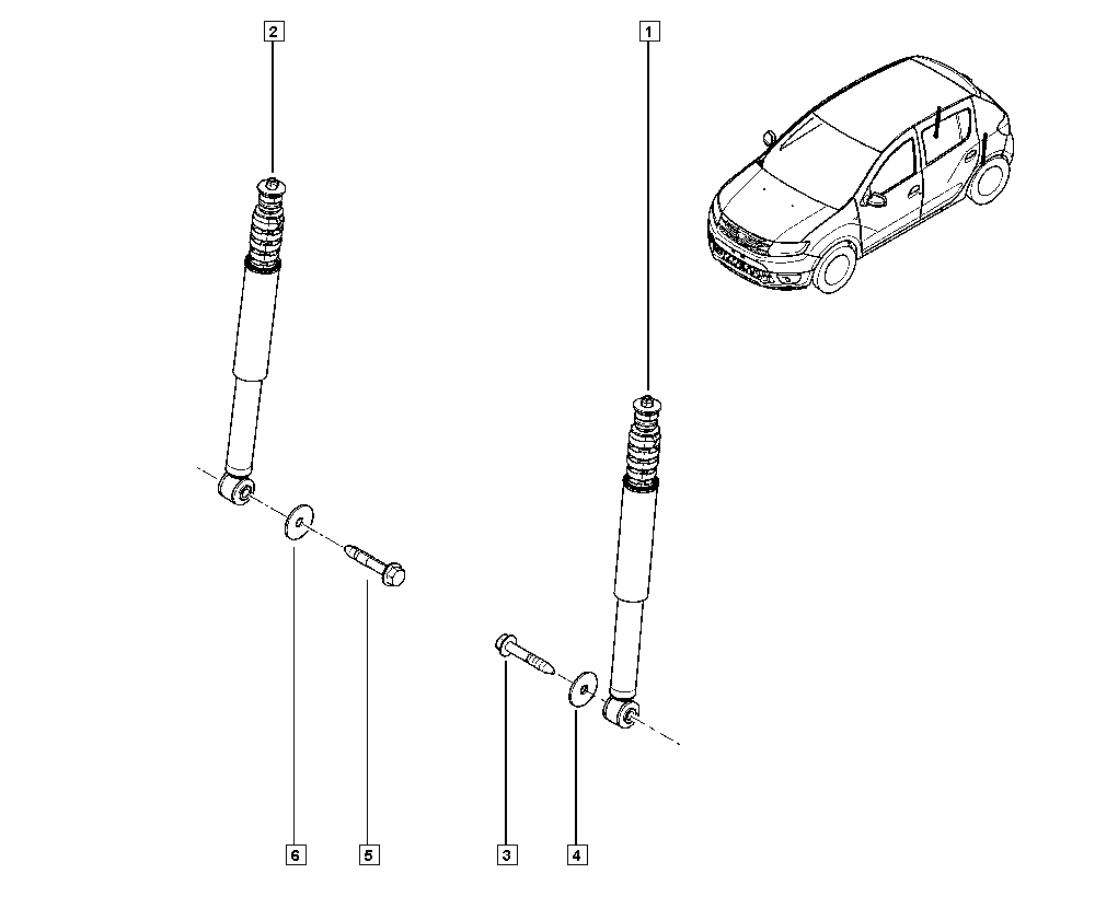 DACIA 56 21 063 13R - Shock Absorber parts5.com