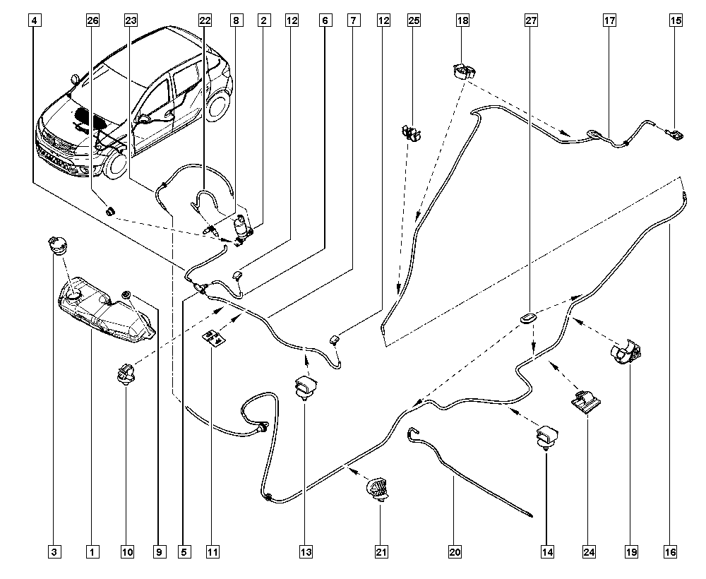 RENAULT 286203634R - Čerpadlo ostrekovača skiel parts5.com