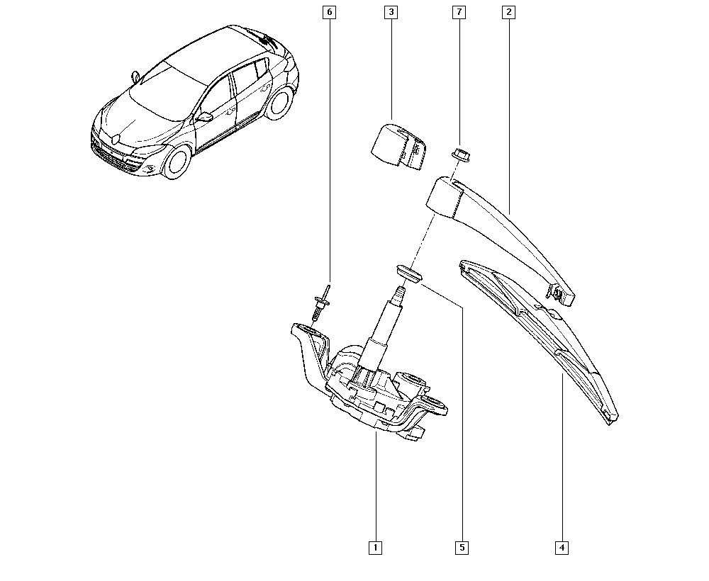 RENAULT 287900003R - Pyyhkijänsulka parts5.com