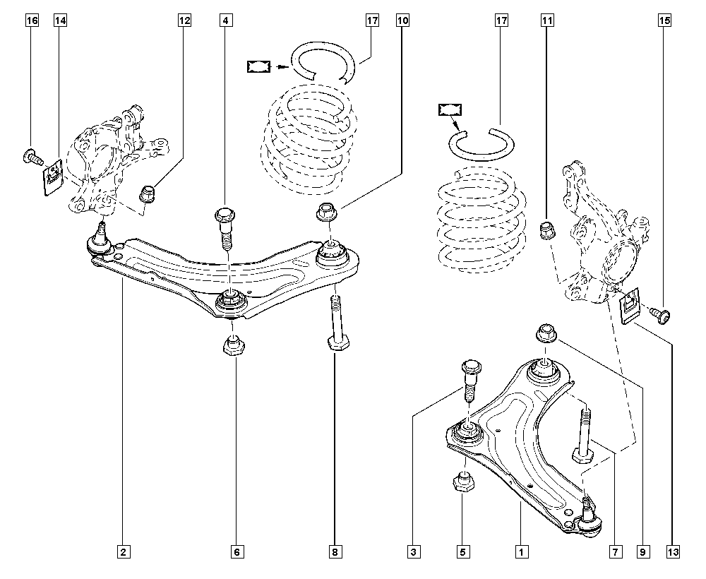 RENAULT 54 50 181 94R* - Tukivarsi, pyöräntuenta parts5.com