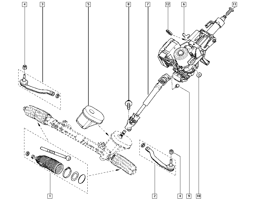 Mercedes-Benz 485215612R - Аксиален шарнирен накрайник, напречна кормилна щанга parts5.com