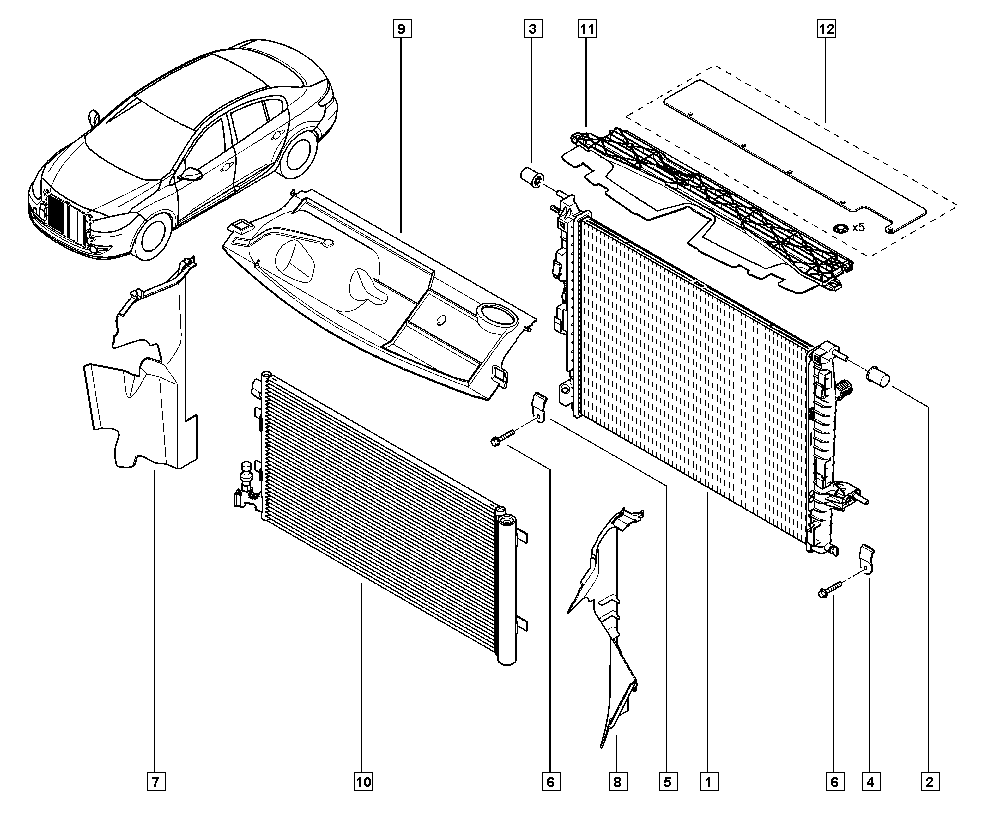 RENAULT 921009956R - Condensator, climatizare parts5.com