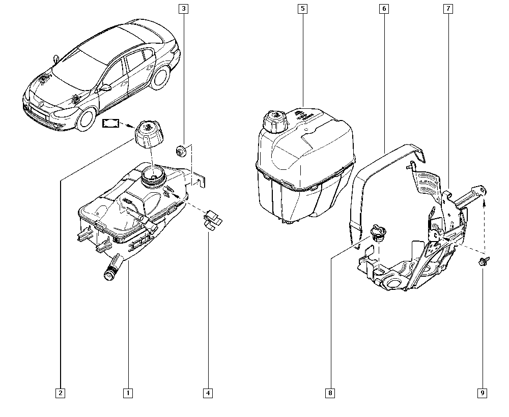 LADA 8200048024 - Zárófedél, hűtőfolyadék-tartály parts5.com