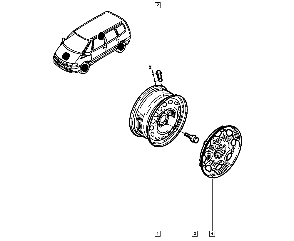 RENAULT 82 00 030 702 - Vijak točka parts5.com